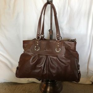 Coach brown leather Shoulder Bag